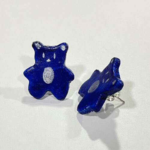 Aros Modelo "Osito Azul Marino"