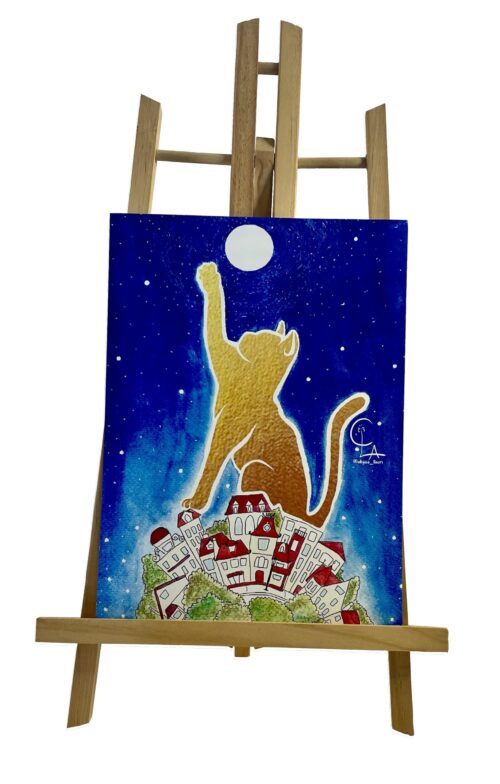 Prints Grande Modelo "Gato Dorado"